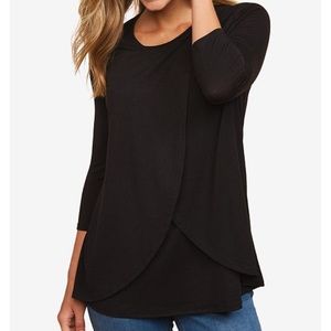 Black NURSING Top, Size: Medium